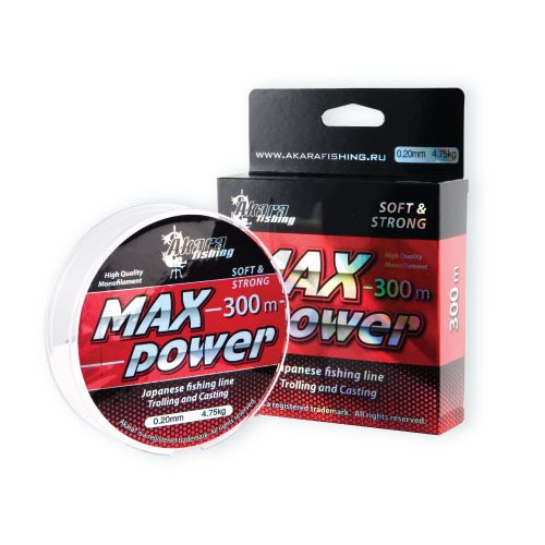 Леска Akara Max Power. Повышенная разрывная нагрузка
