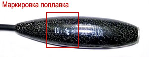 маркировка поплавков