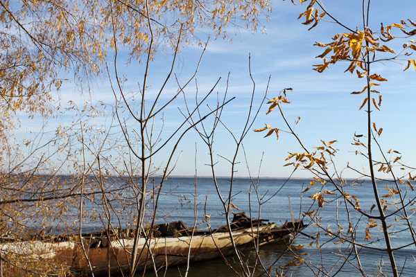 рыбалка осенью с лодки