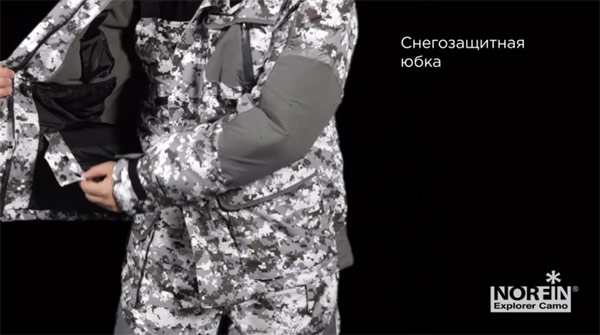 Снегозащитная юбка куртки