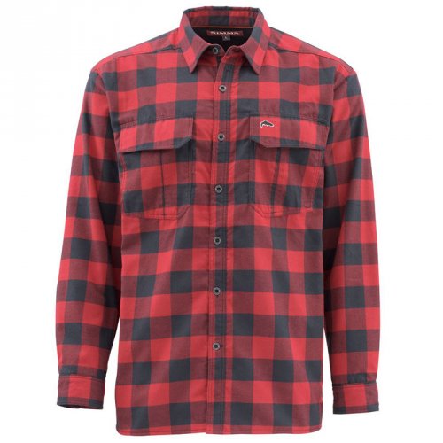 Рубашка Simms Coldweather LS Shirt Red Buffalo Plaid