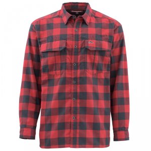 Рубашка Simms Coldweather LS Shirt Red Buffalo Plaid