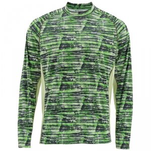 Термофутболка Simms Solarflex LS Crewneck Print Water Print Lawn