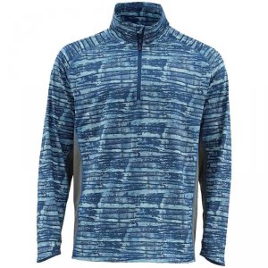Термофутболка Simms Solarflex 1/2 Zip LS Shirt Water Print Dusk