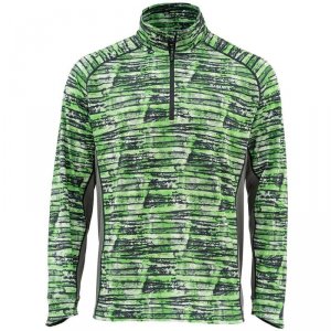 Термофутболка Simms Solarflex 1/2 Zip LS Shirt Water Print Lawn
