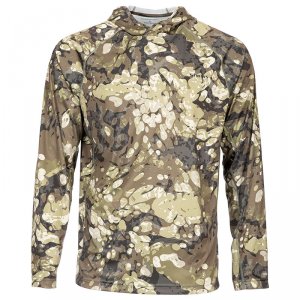 Термофутболка Simms SolarFlex Hoody - Print Riparian Camo