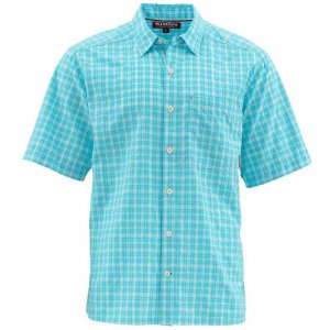 Рубашка Simms Morada SS Shirt Sea Blue Plaid