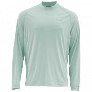 Термофутболка Simms Solarflex LS Crewneck Solid Wintergreen