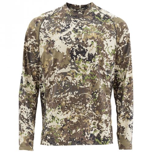 Термофутболка Simms SolarFlex LS Crewneck - Print River Camo