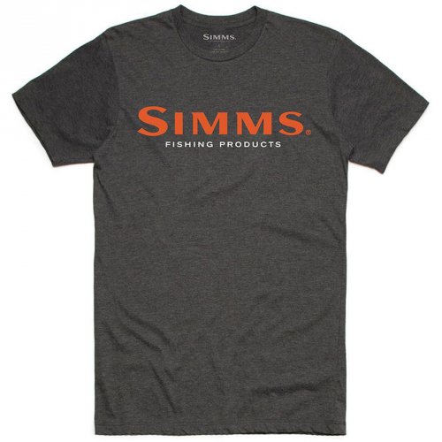 Футболка Simms Logo T-Shirt Charcoal Heather