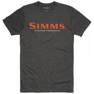 Футболка Simms Logo T-Shirt Charcoal Heather