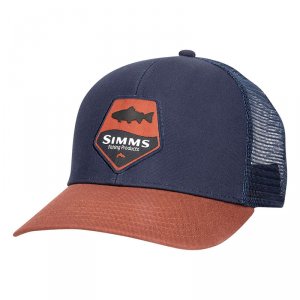 Кепка Simms Trout Patch Trucker Rusty Red