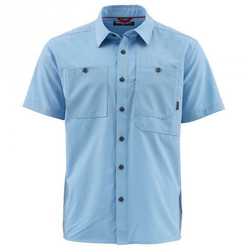 Рубашка Simms Double Haul SS Shirt Faded Denim