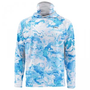 Термофутболка Simms SolarFlex UltraCool Armor Cloud Camo Blue
