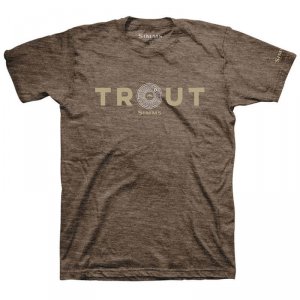 Футболка Simms Reel Trout T-Shirt Brown Heather