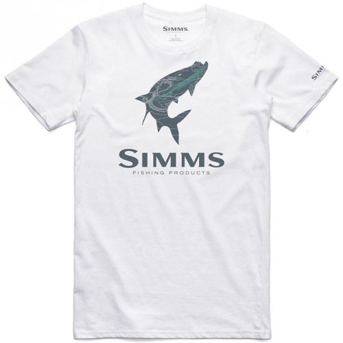 Футболка Simms Islamorada Tarpon T-Shirt White