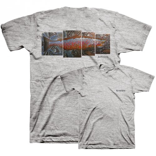 Футболка Simms DeYoung Salmon T-Shirt Grey Heather
