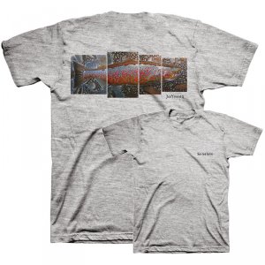 Футболка Simms DeYoung Salmon T-Shirt Grey Heather
