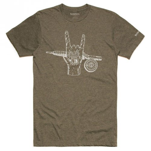 Футболка Simms Hackett Rocker T-Shirt Olive Heather