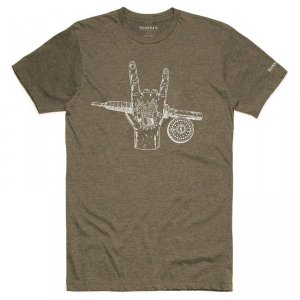 Футболка Simms Hackett Rocker T-Shirt Olive Heather