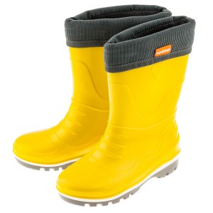 Сапоги детские Nordman Step из ПВХ, утепленные, с манжетой из вельвета, желтые