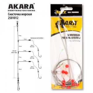 Снасточка морская Akara 2501012 KH10058 №16 Red
