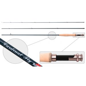 Удилище штекерное угольное нахлыстовое 3 колена Surf Master 3092 Cardinal Fly 6/7 class 3,34 м