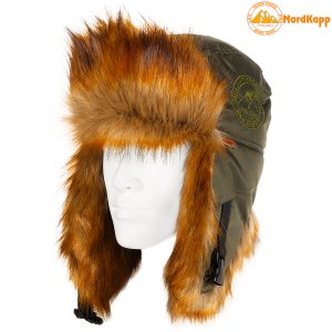 Шапка-ушанка NordKapp Malselv Frozen World Fox khaki 545