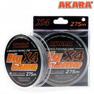 Шнур Akara Big Game Gray 275 м