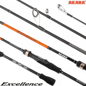Спиннинг штекерный угольный 2 колена Akara Excellence M (6-28)