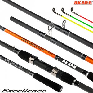 Удилище штекерное угольное фидерное 3 колена Akara Excellence Feeder TX-30 (90-120-150)