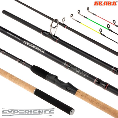 Удилище штекерное угольное фидерное 3 колена с цельной ручкой Akara Experience Feeder TX-30 (50-100-