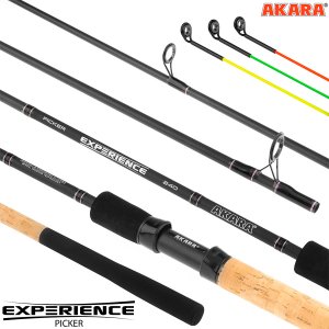 Удилище штекерное угольное фидерное 3 колена Akara Experience Picker TX-30 (10-20-30) сменный хлыст