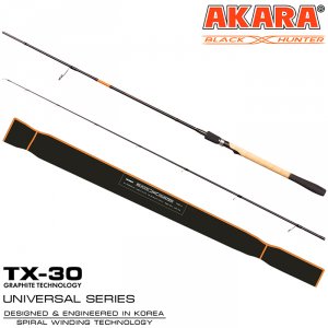 Спиннинг штекерный угольный Akara Black Hunter (12-37) MH