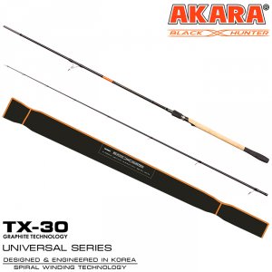 Спиннинг штекерный угольный Akara Black Hunter (28-80) XH