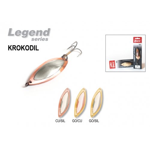 Блесна колебалка Akara Legend Krokodil со вставкой