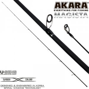 Хлыст угольный для спиннинга Akara Magista MMF2 822 TX-20 (5,5-28,0) 2,48 м