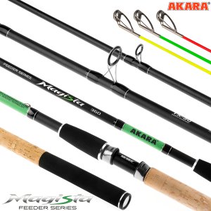 Удилище штекерное угольное фидерное 3 колена Akara Magista Feeder TX-30 (120-150-180)