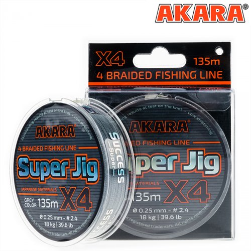 Шнур Akara Super Jig Gray 135 м