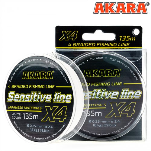 Шнур Akara Sensitive Line White 135 м