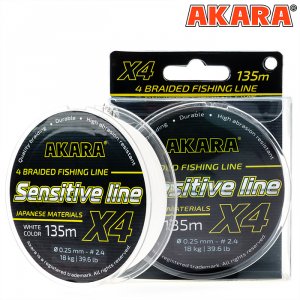 Шнур Akara Sensitive Line White 135 м