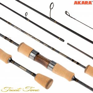 Спиннинг штекерный угольный 2 колена Akara Trout Time 602 UL
