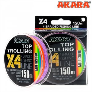 Шнур Akara Top Trolling Multicolor 150 м