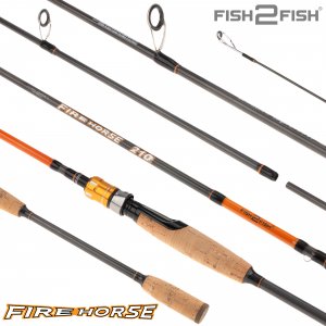 Спиннинг штекерный угольный 2 колена Fish2Fish Fire Horse