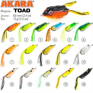 Лягушка Akara Toad 60