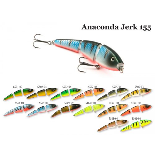 Воблер RAIDEN Anaconda Jerk 155