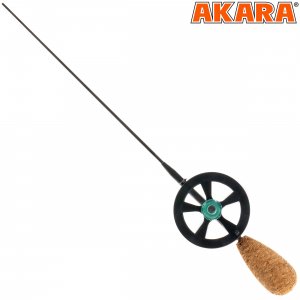 Удочка зимняя Akara Leader N с катушкой под кивок (хлыст Hi Carbon fast) пробковая ручка