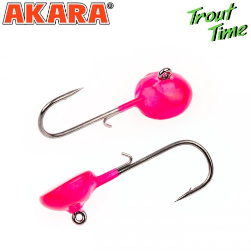 Форелевая джиг-головка Akara Trout Time Таблетка 2г №4 Pink (3шт)