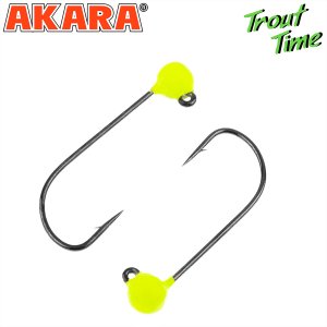 Форелевая джиг-головка Akara Trout Time Шар вольфрам Yellow (3шт)