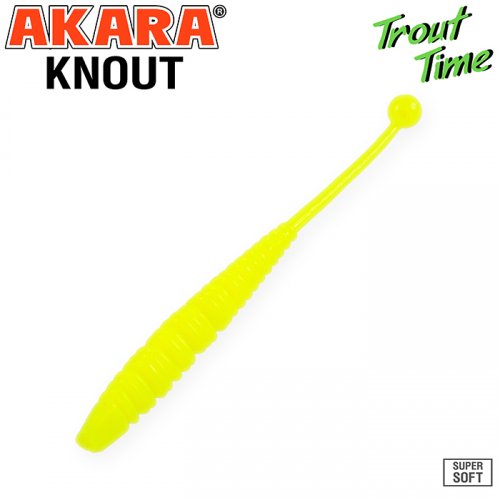 Силиконовая приманка Akara Trout Time KNOUT 2,5 Garlic (10 шт)